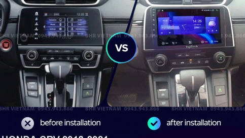 Màn hình DVD Android liền camera 360 Honda CRV 2018 - nay | Fujitech 360 